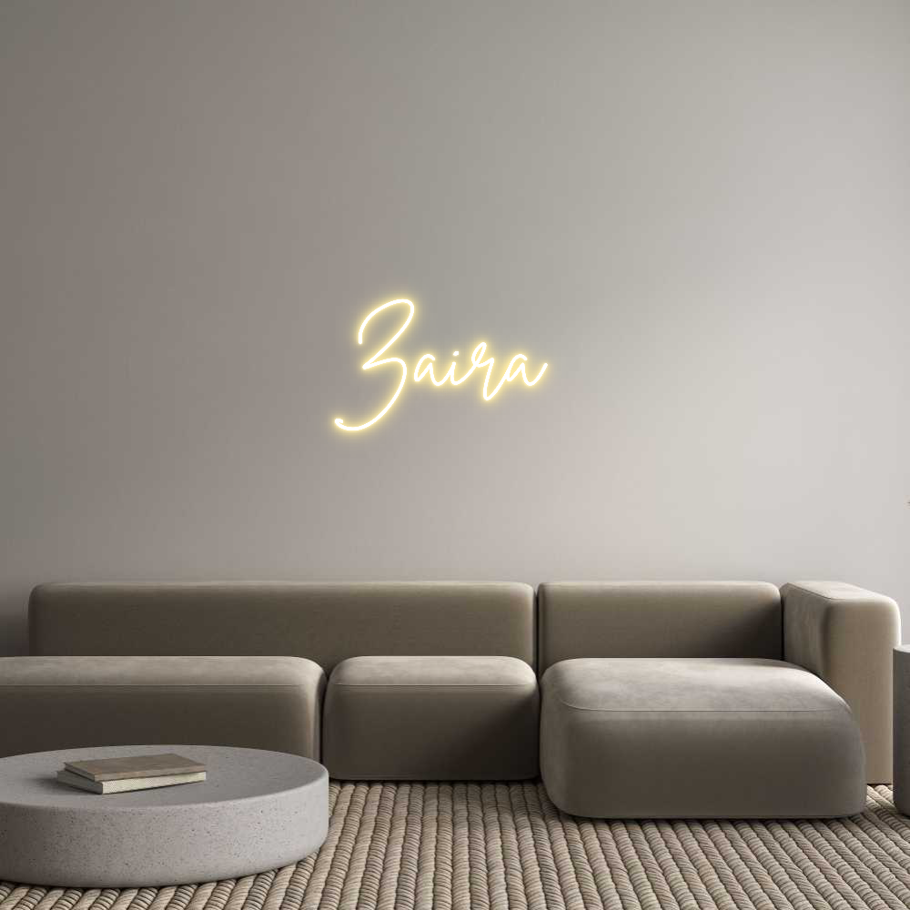 Neon personalizado: Zaira