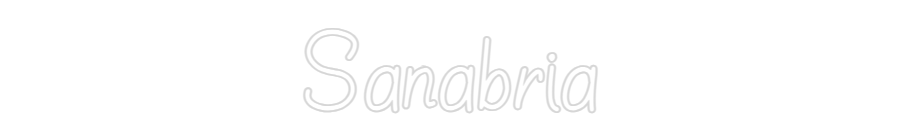 Neon personalizado: Sanabria