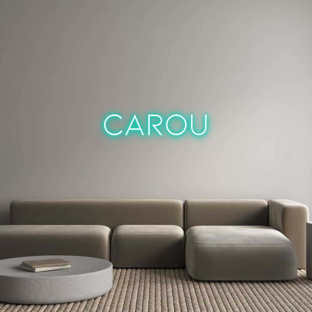 Neon personalizado: Carou