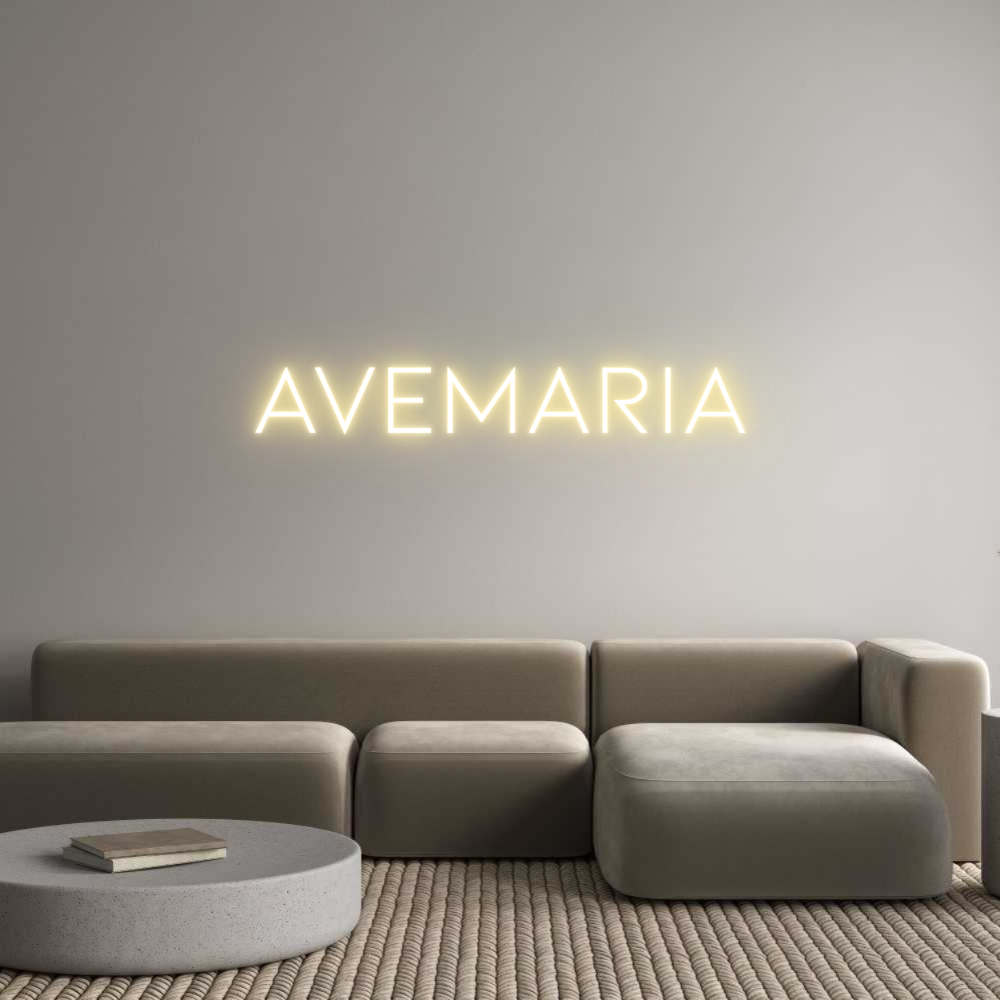 Neon personalizado: AveMaria