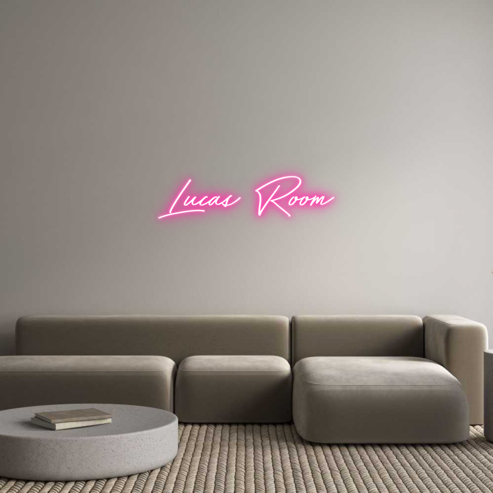 Neon personalizado: Lucas Room