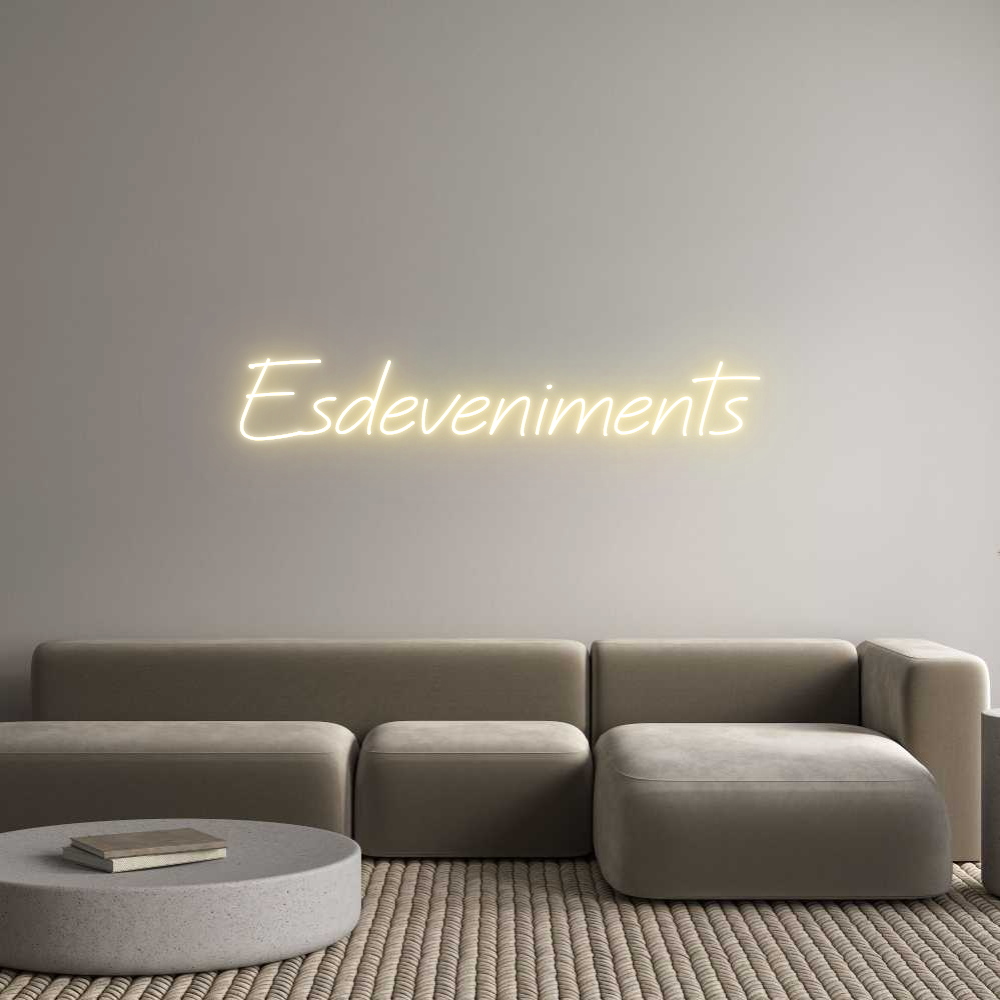 Neon personalizado: Esdeveniments