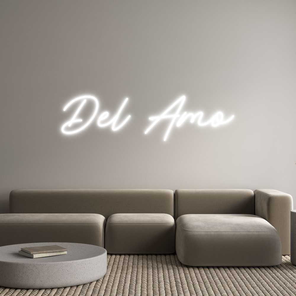 Neon personalizado: Del Amo