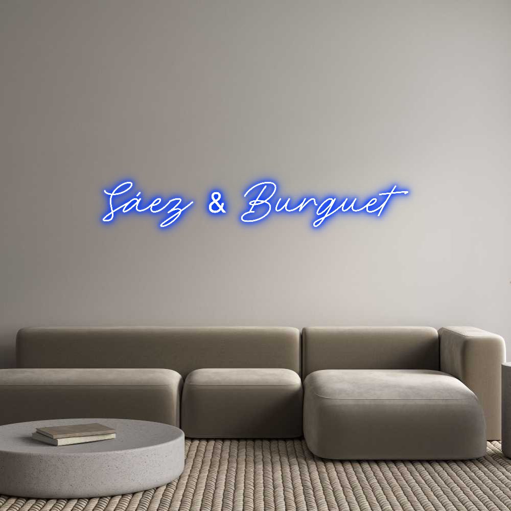 Neon personalizado: Sáez & Burguet