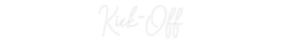 Neon personalizado: Kick-Off