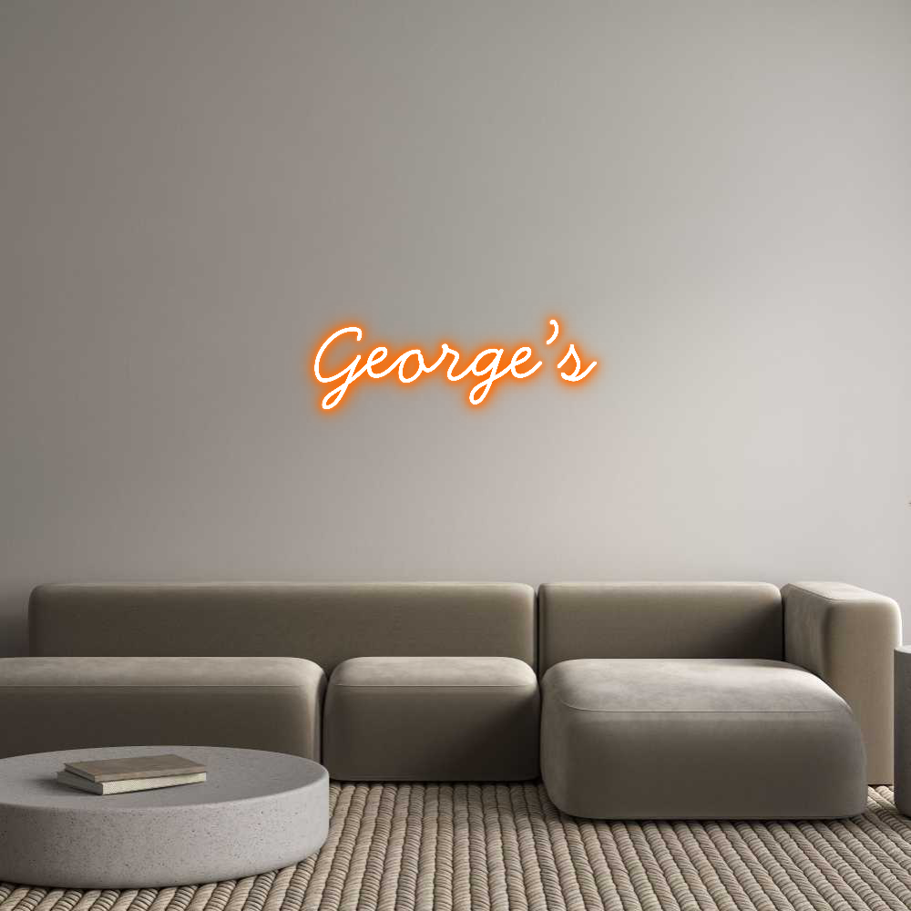 Neon personalizado: George’s