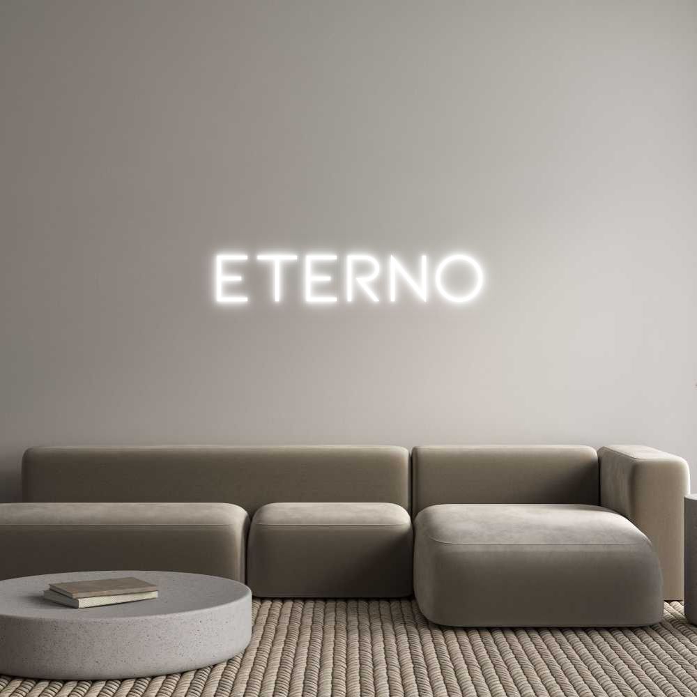 Neon personalizado: ETERNO