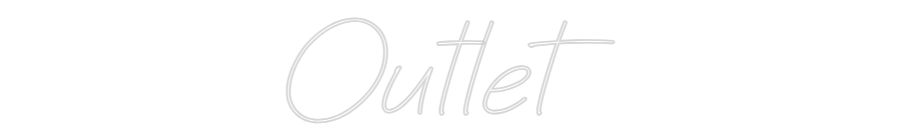Neon personalizado: Outlet