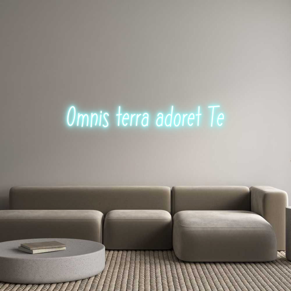 Neon personalizado: Omnis terra a...