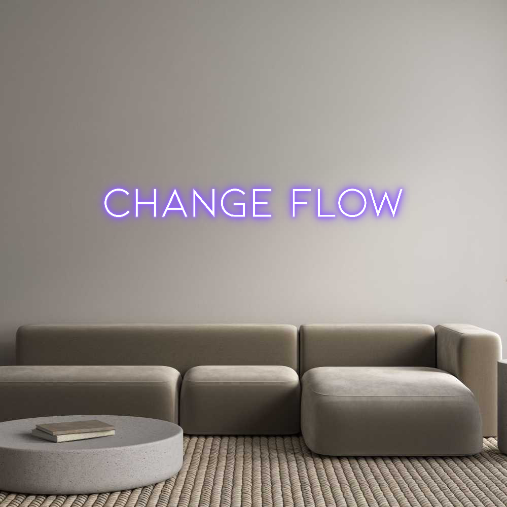 Neon personalizado: CHANGE FLOW