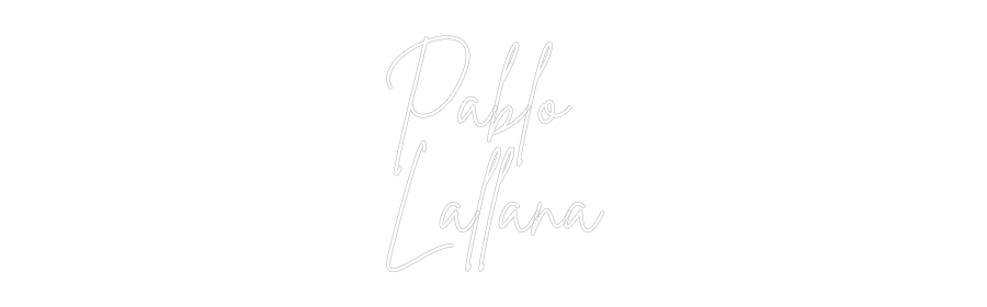 Neon personalizado: Pablo
Lallana