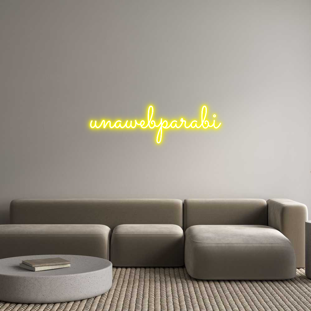 Neon personalizado: unawebparabi
