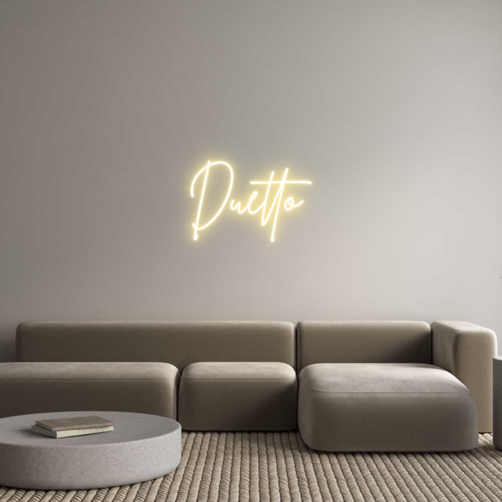 Neon personalizado: Duetto