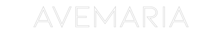 Neon personalizado: AveMaria
