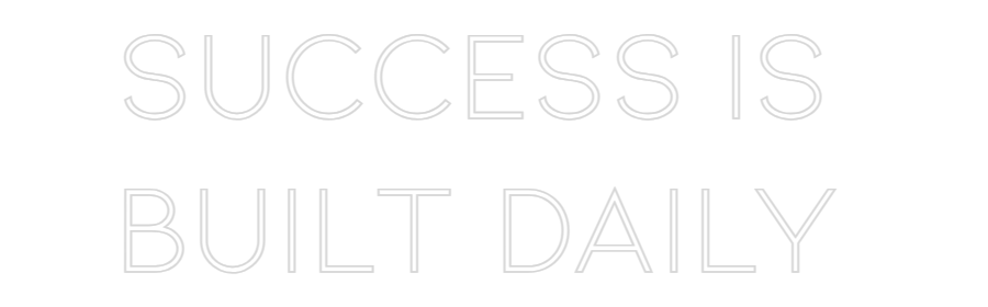 Neon personalizado: SUCCESS IS 
...