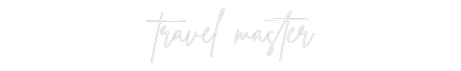 Neon personalizado: travel master