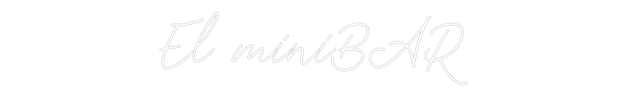 Neon personalizado: El miniBAR