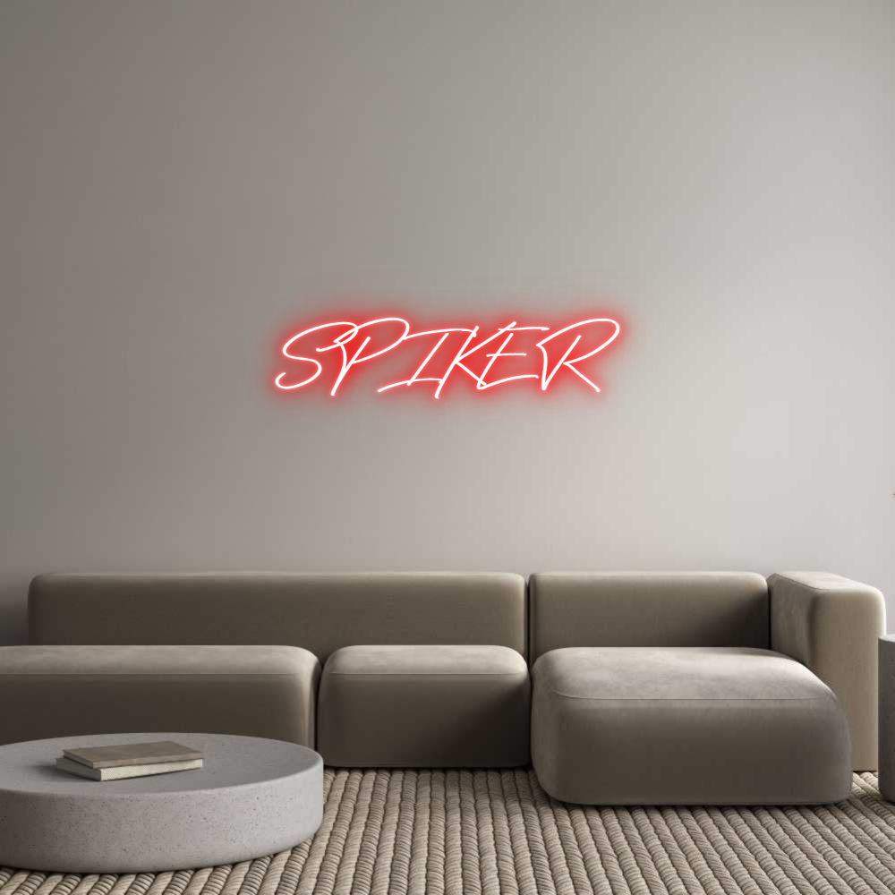 Neon personalizado: SPIKER