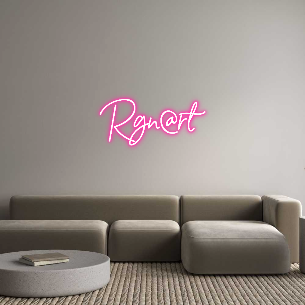 Neon personalizado: Rgn@rt