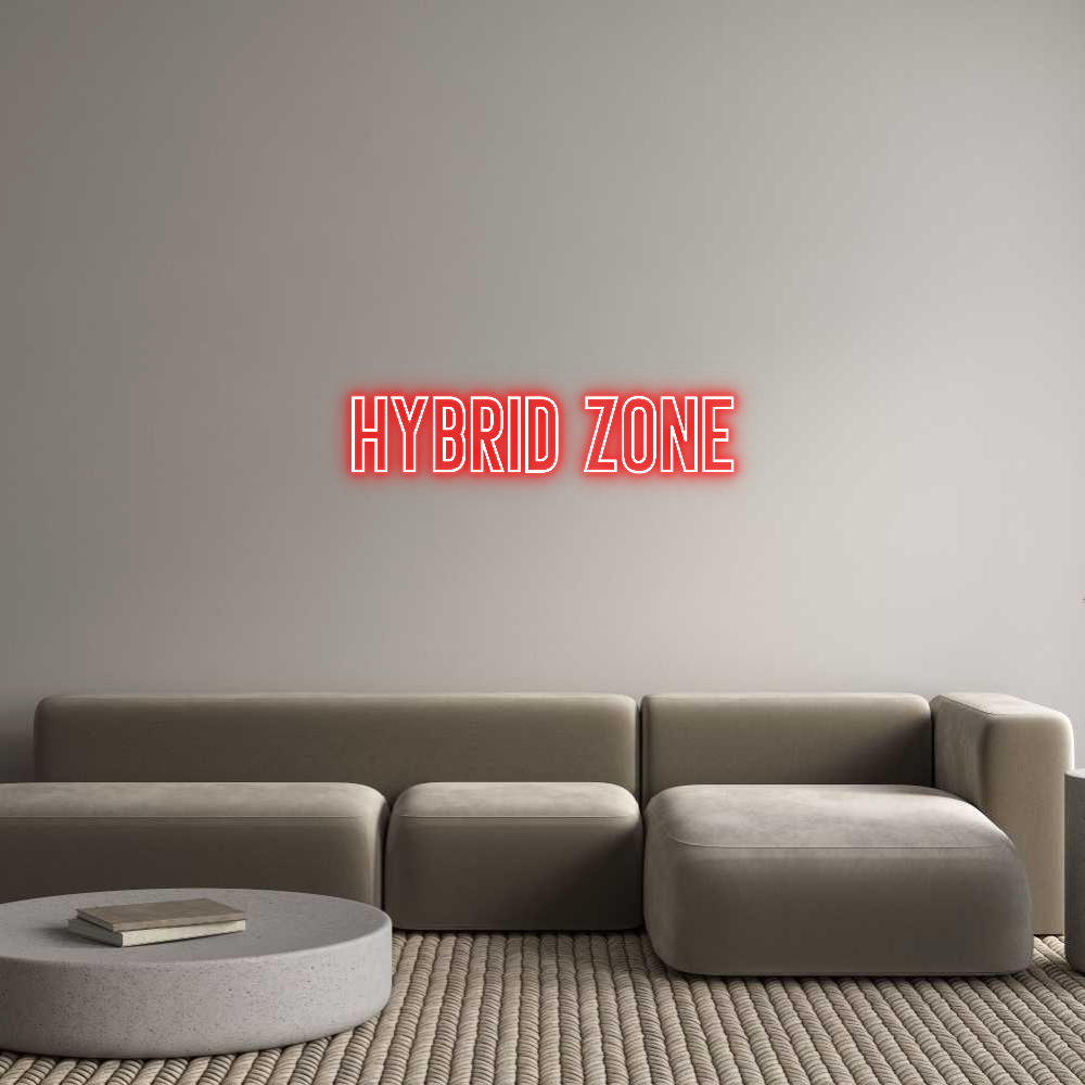Neon personalizado: Hybrid Zone