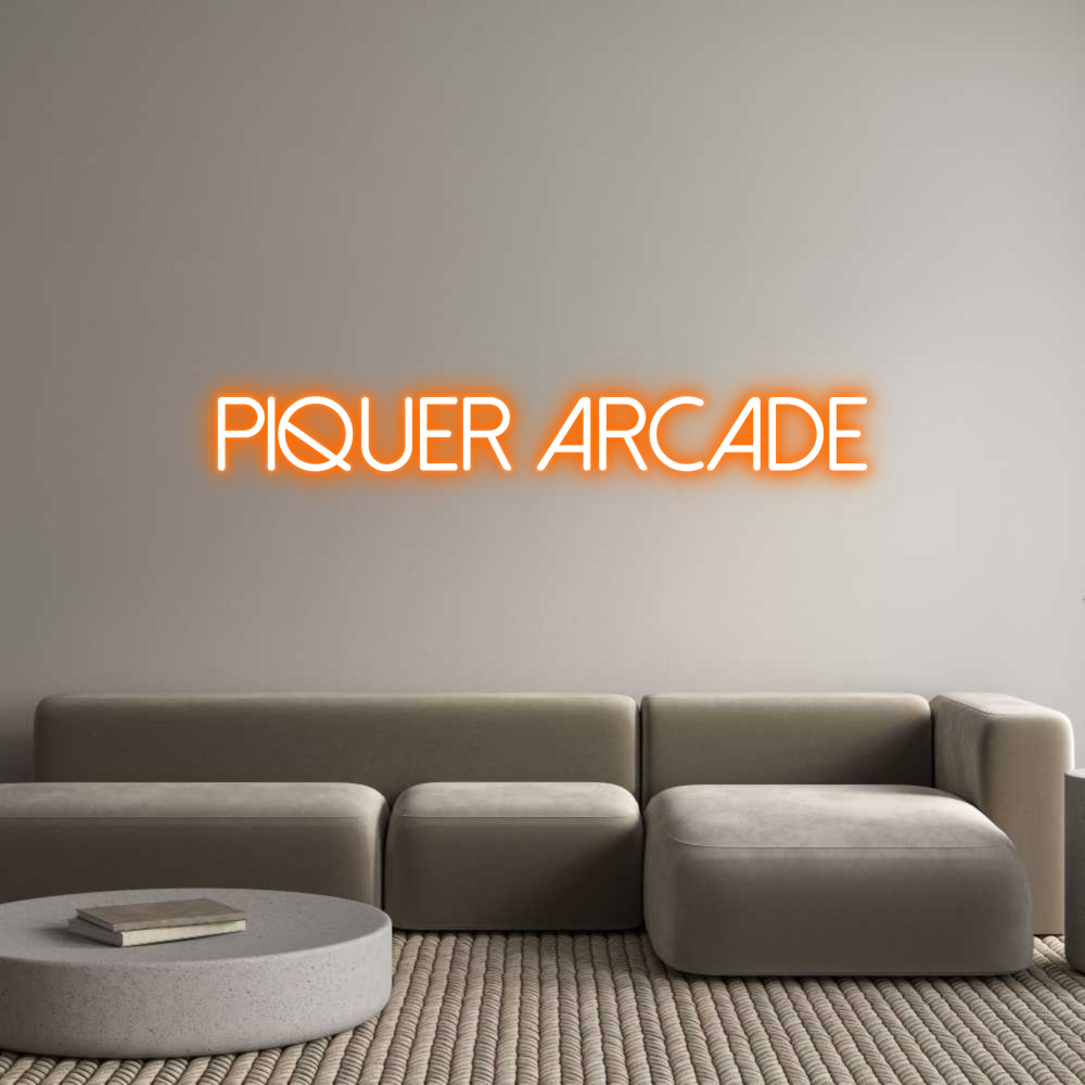 Neon personalizado: Piquer Arcade