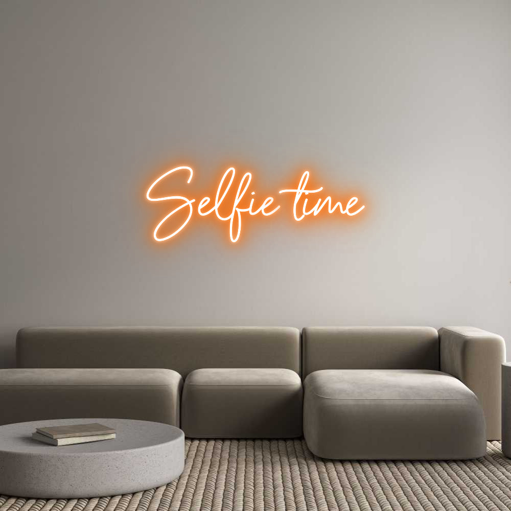 Neon personalizado: Selfie time