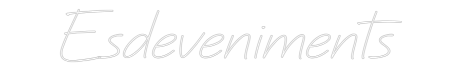 Neon personalizado: Esdeveniments
