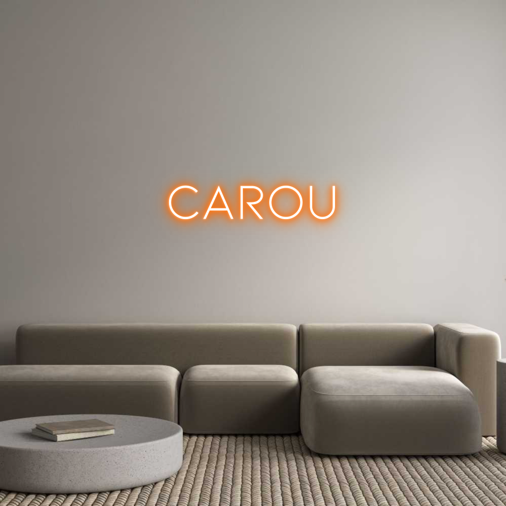 Neon personalizado: Carou
