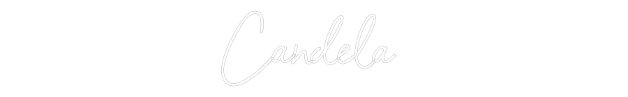 Neon personalizado: Candela