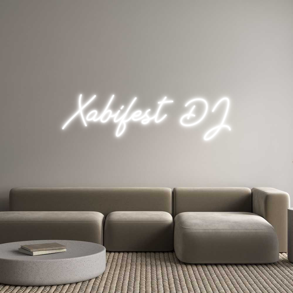 Neon personalizado: Xabifest DJ