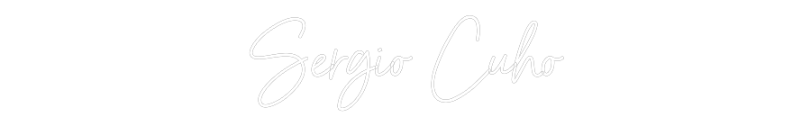 Neon personalizado: Sergio Cuho