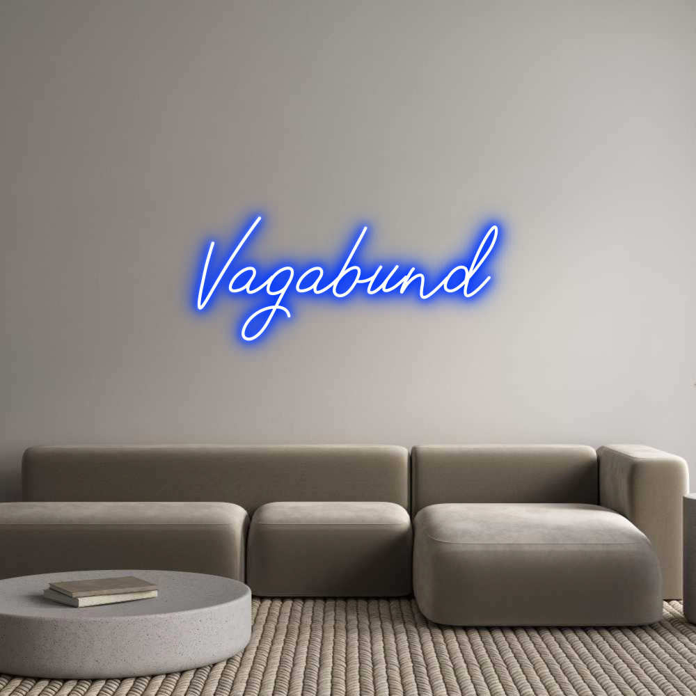 Neon personalizado: Vagabund