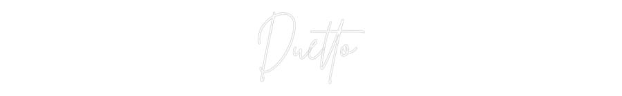 Neon personalizado: Duetto