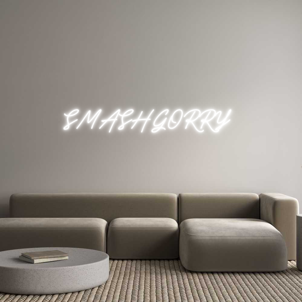 Neon personalizado: SMASHGORRY