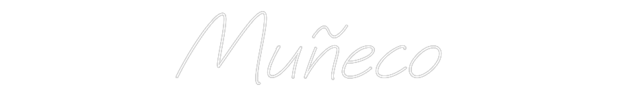 Neon personalizado: Muñeco