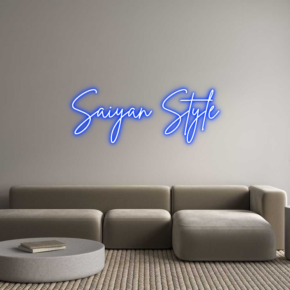 Neon personalizado: Saiyan Style