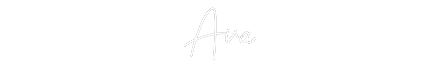 Neon personalizado: Ava