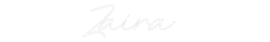 Neon personalizado: Zaira