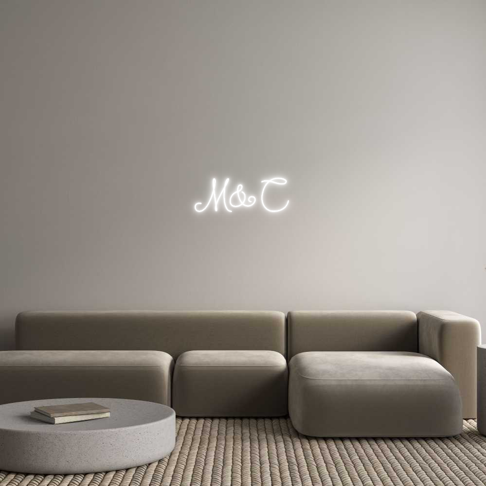 Neon personalizado: M&C