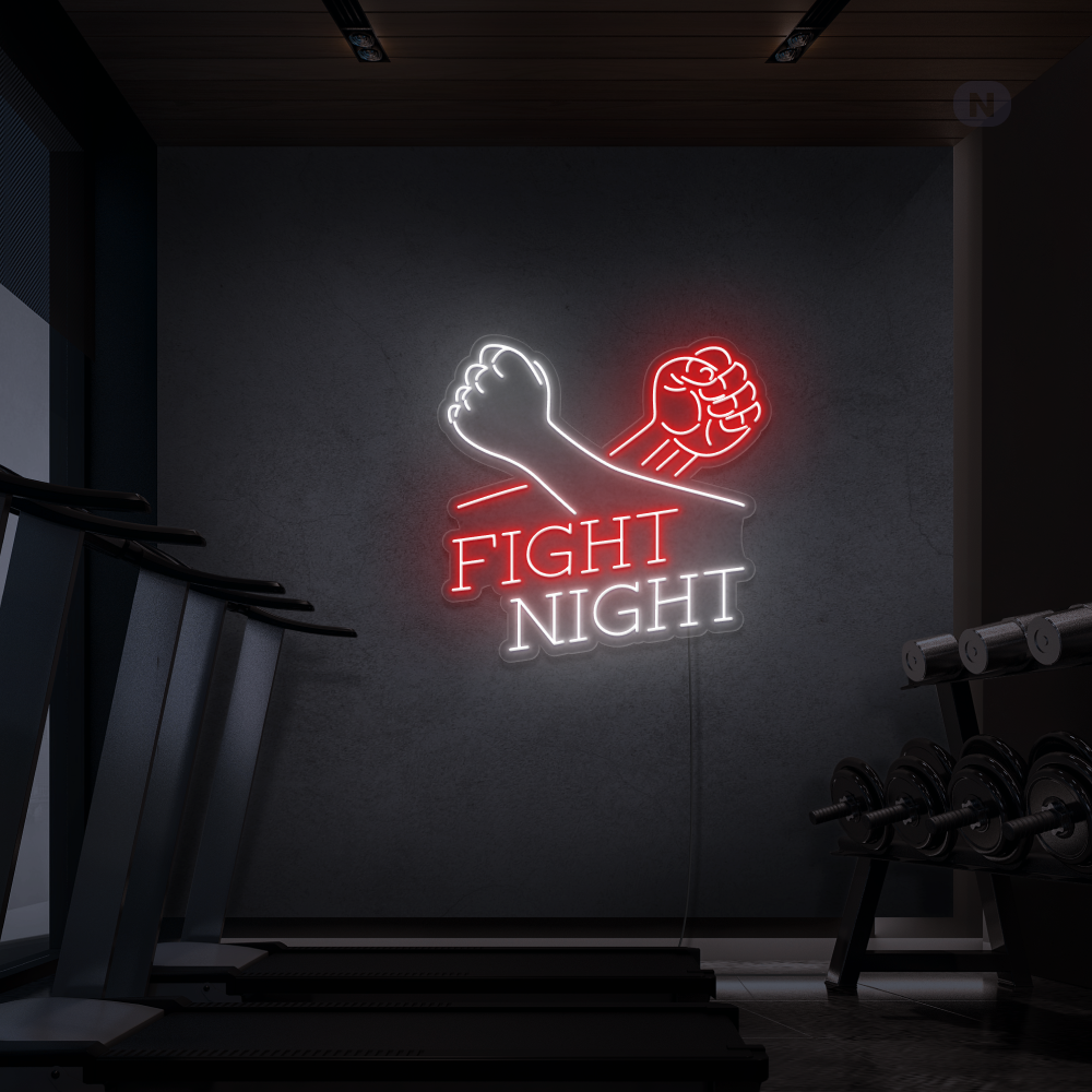 Cartel neon Fight Night