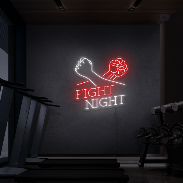 Cartel neon Fight Night