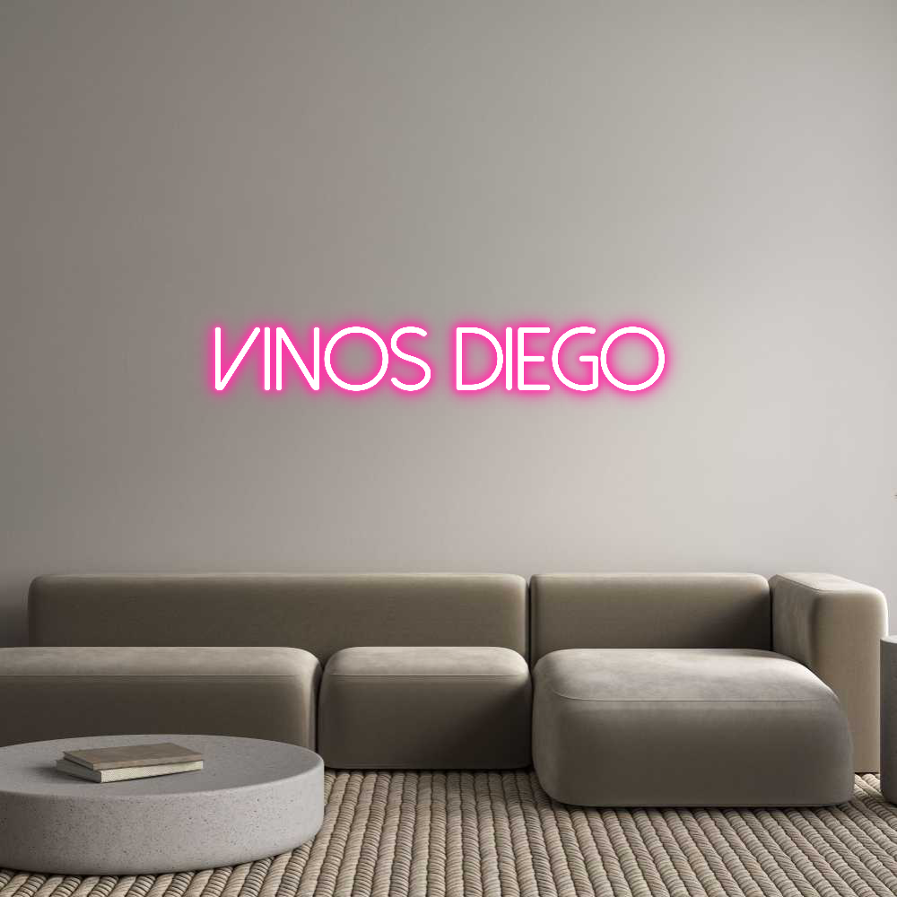 Neon personalizado: Vinos Diego