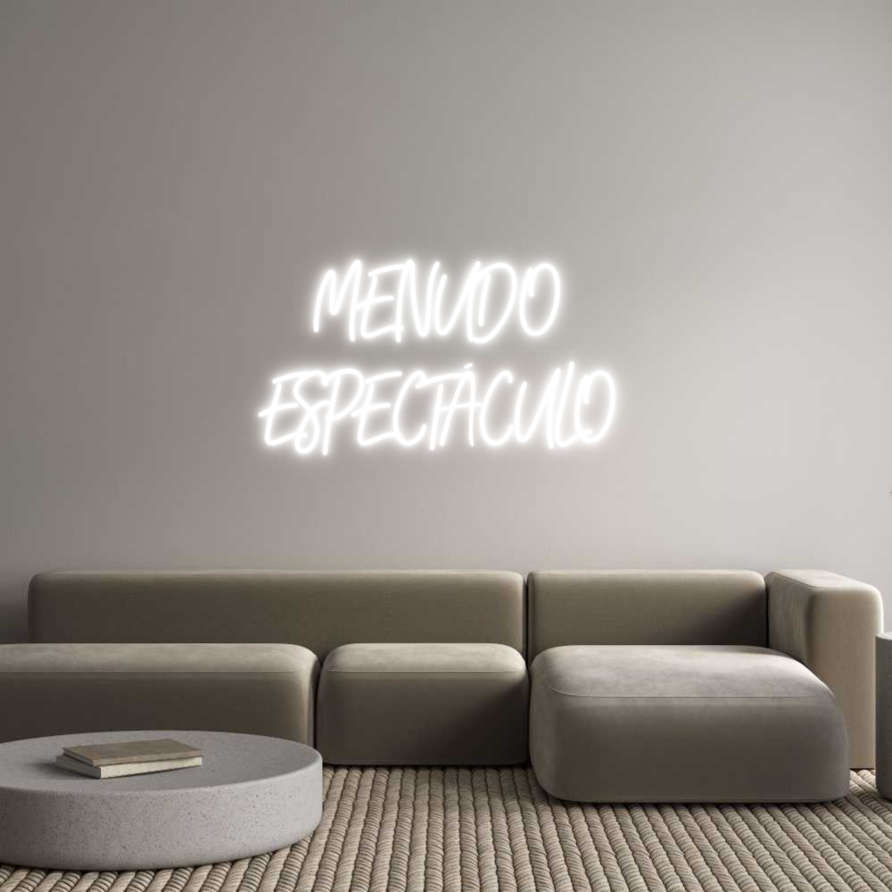 Neon personalizado: MENUDO 
ESPE...