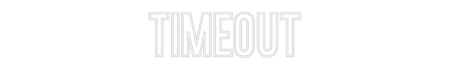 Neon personalizado: TimeOut