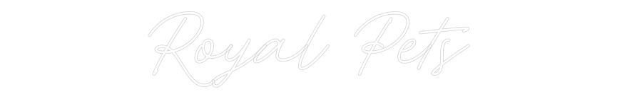 Neon personalizado: Royal Pets