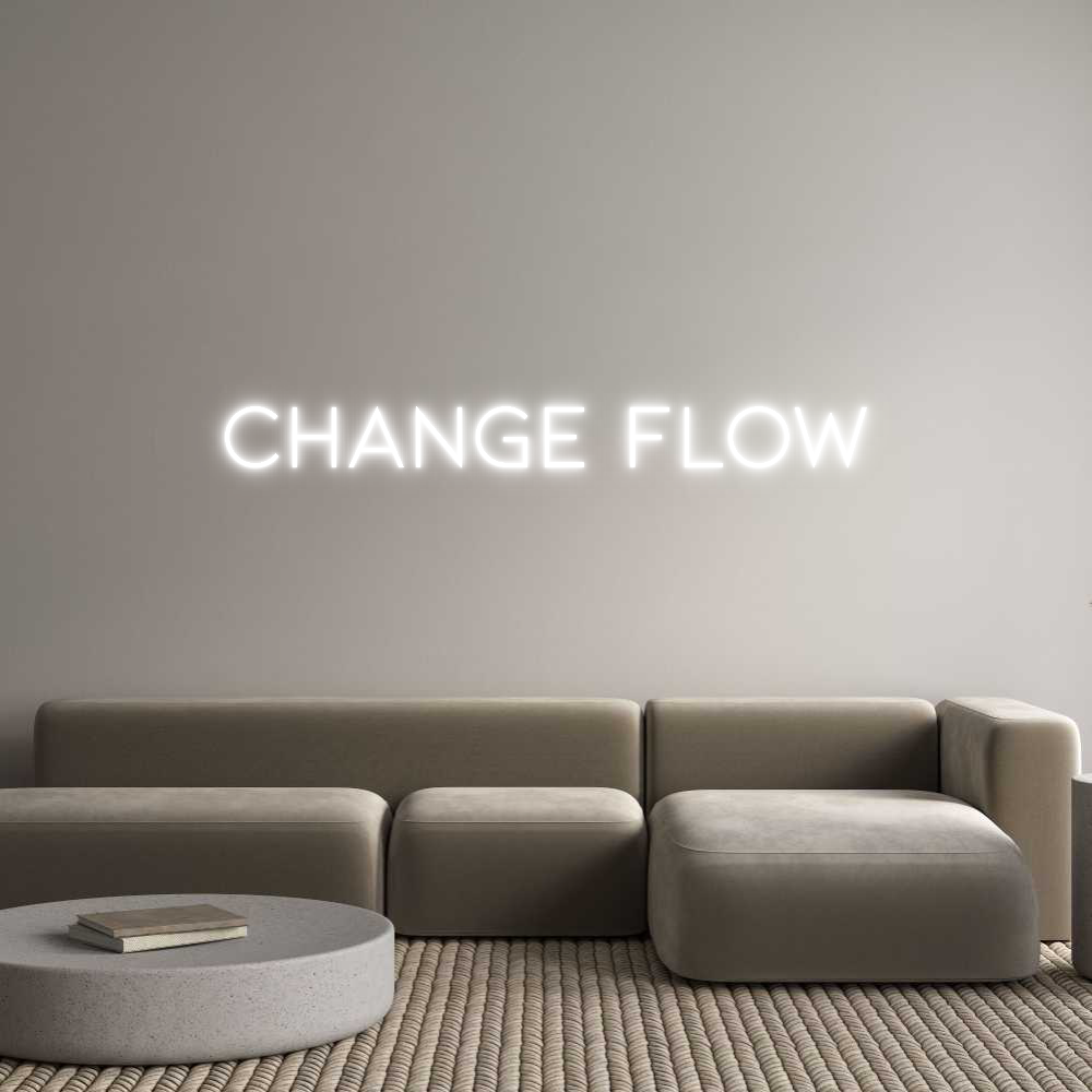 Neon personalizado: CHANGE FLOW