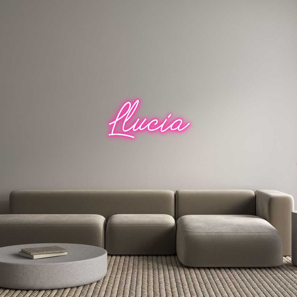 Neon personalizado: Llucia