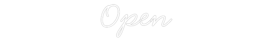 Neon personalizado: Open