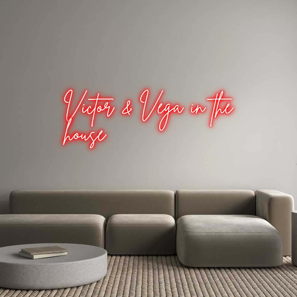 Neon personalizado: Victor & Vega...