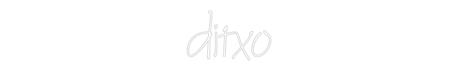Neon personalizado: ditxo